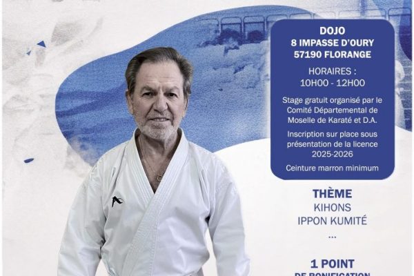 STAGE TECHNIQUE KARATÉ